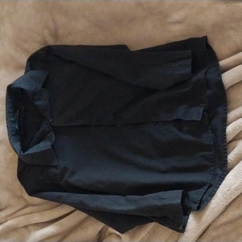 Black long sleeve button down